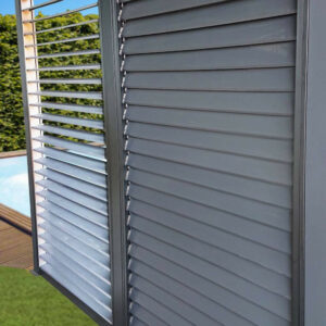 Ventelles latérales mobiles en aluminium pour pergola bioclimatique PER 3630 BI et PER 2430 BI - 3 m