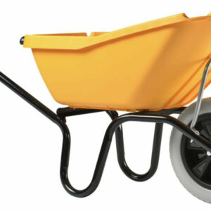 Brouette Pick up 110L jaune roue increvable racing