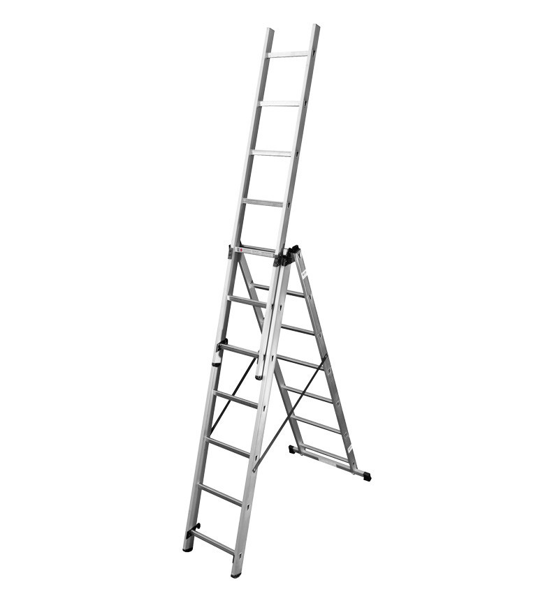 Échelle transformable 3x7 - Hailo HobbyStep - Aluminium - 5,10M