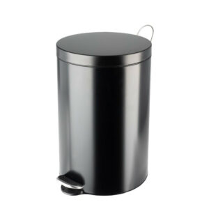Poubelle de cuisine à pédale 20L Noire mat - SELEKTA