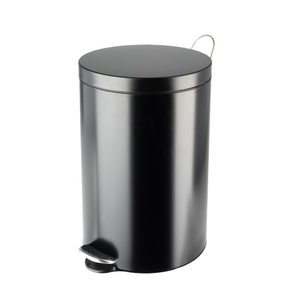 Poubelle de cuisine à pédale 20L Noire mat - SELEKTA