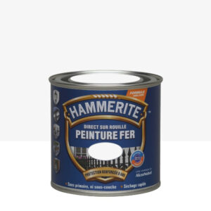 Peinture fer extérieur Direct sur rouille HAMMERITE blanc martelé 0.25 l