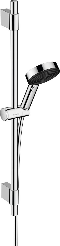 Pommeau de douche 3 jets, flexible et barre chromé HANSGROHE Pulsify eco
