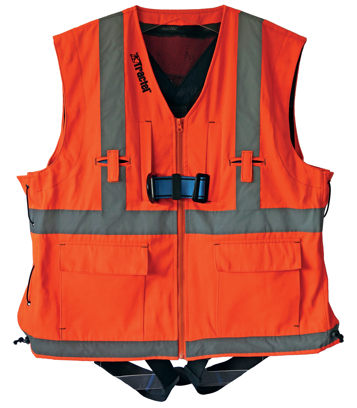 Harnais antichute HT22 avec veste réfléchissante orange/gris TRACTEL 83782