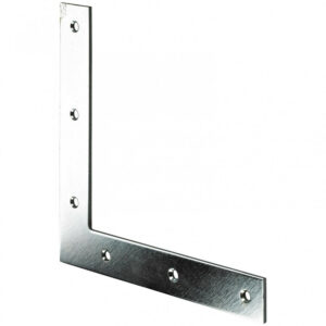 1 équerre d'assemblage plate acier zingué HETTICH, l.140 mm