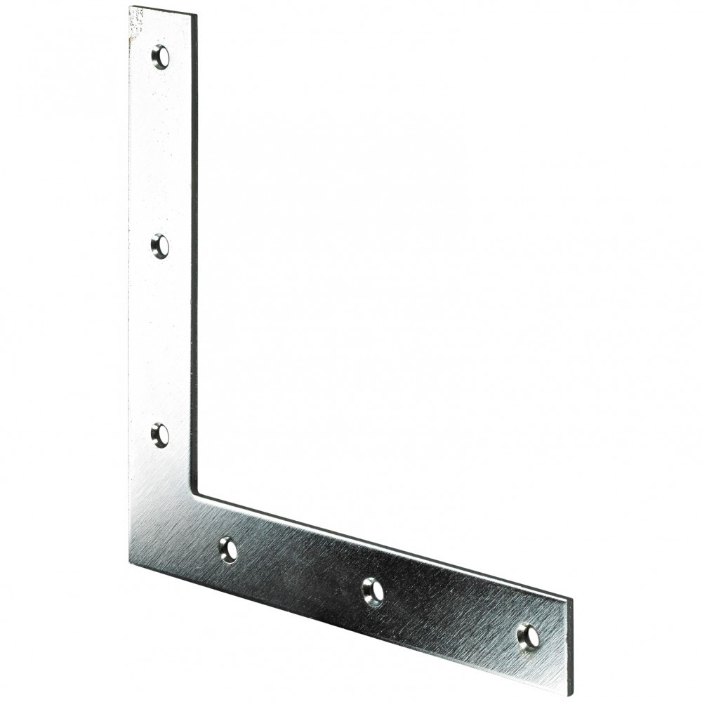 1 équerre d'assemblage plate acier zingué HETTICH, l.140 mm
