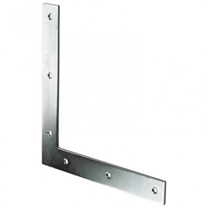 1 équerre d'assemblage plate acier zingué HETTICH, l.160 mm
