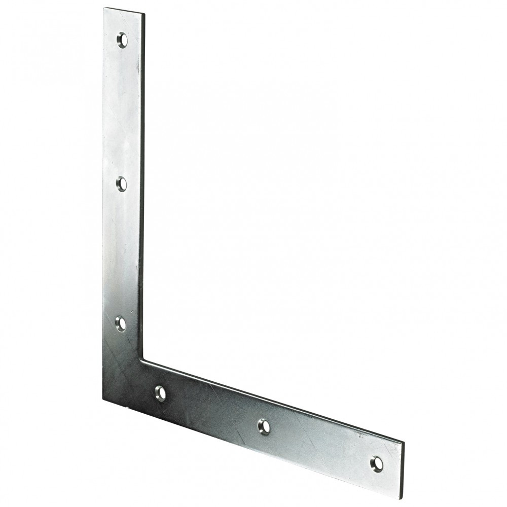 1 équerre d'assemblage plate acier zingué HETTICH, l.160 mm