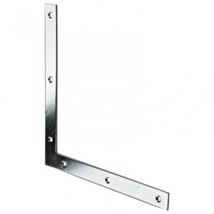 1 équerre d'assemblage plate acier zingué HETTICH, l.220 mm