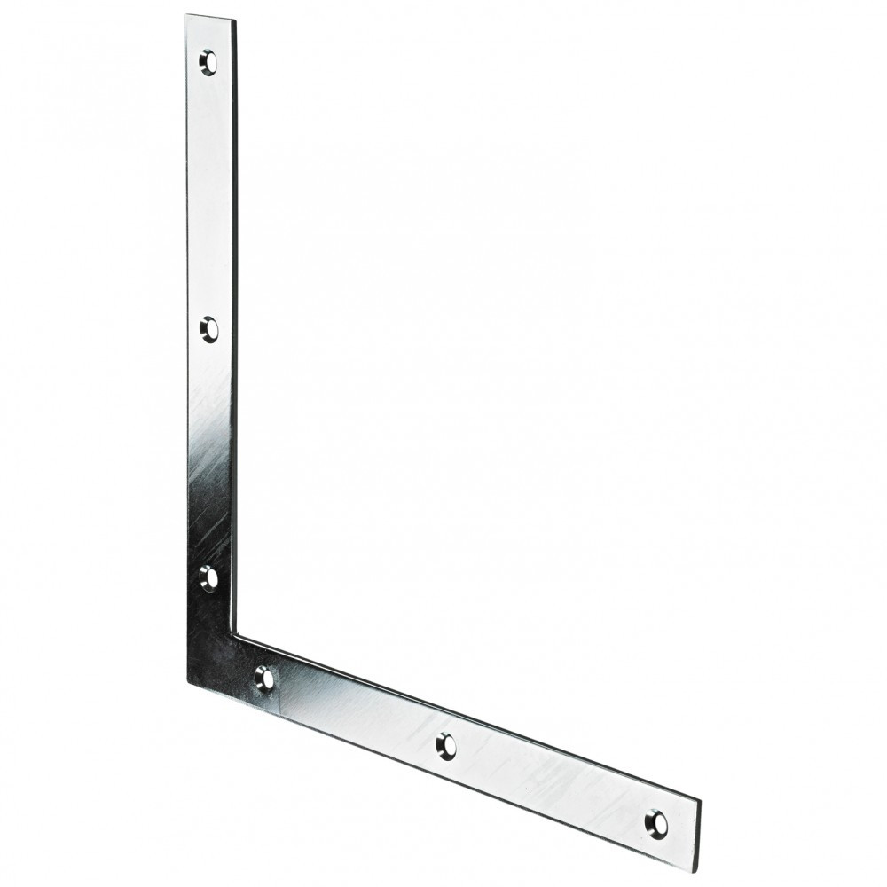 1 équerre d'assemblage plate acier zingué HETTICH, l.220 mm