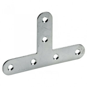 1 équerre t plate acier zingué HETTICH, l.55 mm