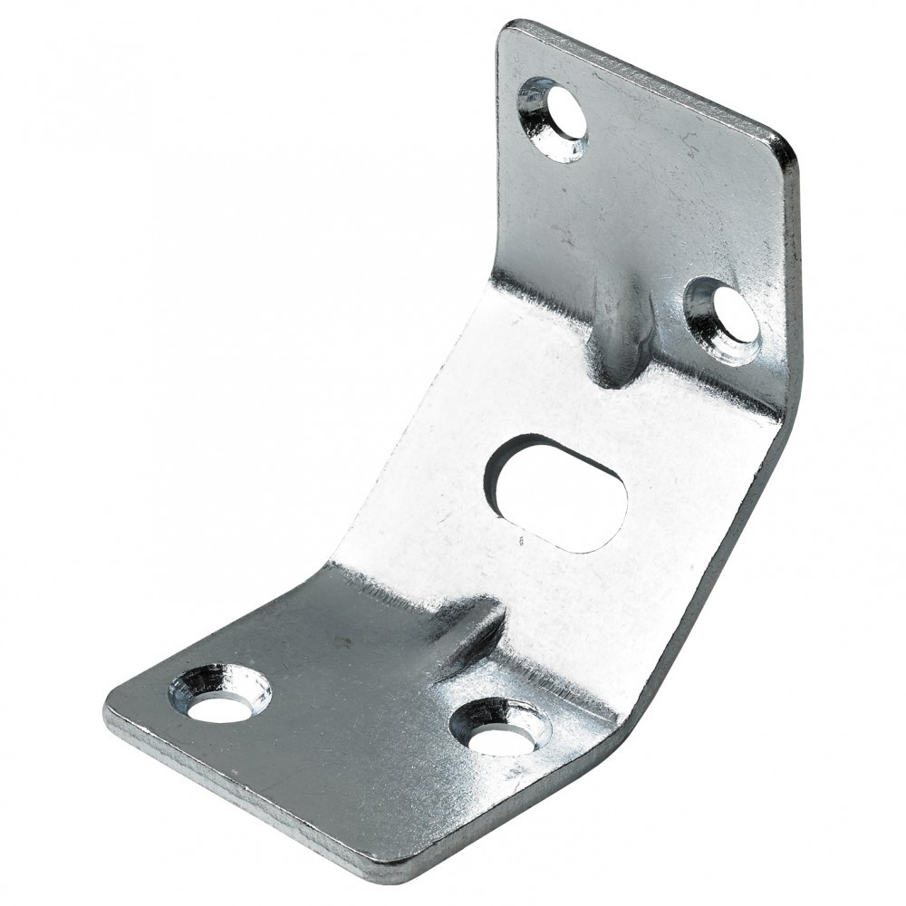 1 renfort d'angle pour table acier zingué HETTICH, l.50 mm