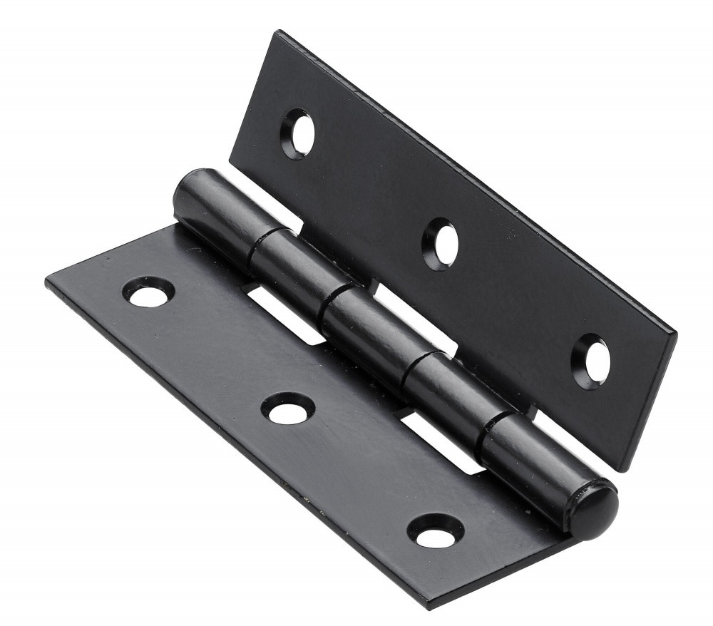 Charnière en acier pour meuble, HETTICH, L.70 x l.40 mm, noir