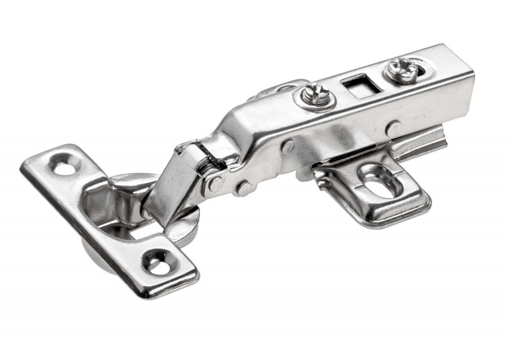 Charnière invisible acier pour meuble, applique entraxe 38 mm D.26 mm