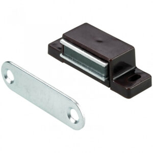 Lot de 10 loqueteaux magnétiques plastique HETTICH, L.14.5 x l.45.3 mm