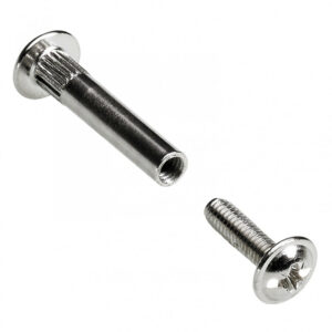 Lot de 10 vis d'assemblage acier nickelé HETTICH, l. 28mm à 38 mm