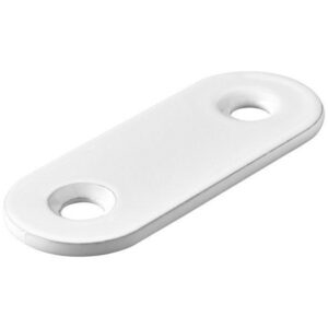 Lot de 12 Pattes d'assemblage acier blanc HETTICH L. 40 mm