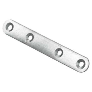 Lot de 12 pattes d'assemblage acier zingue HETTICH L. 100 mm