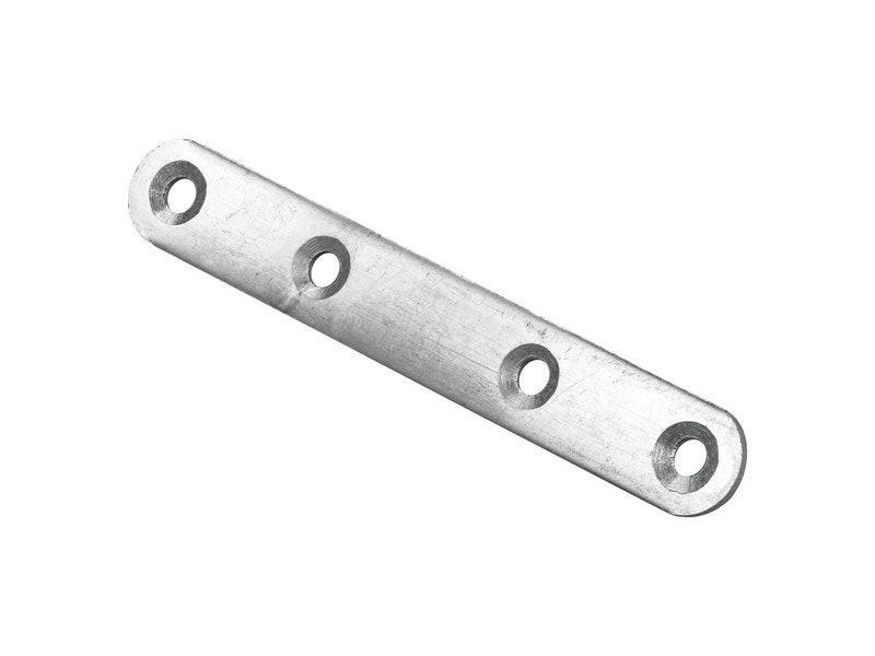 Lot de 12 pattes d'assemblage acier zingue HETTICH L. 100 mm