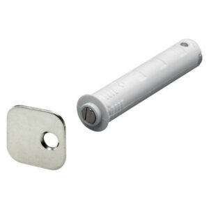 Lot de 2 aimants à pression plastique HETTICH, L.41 x Diam.10 mm