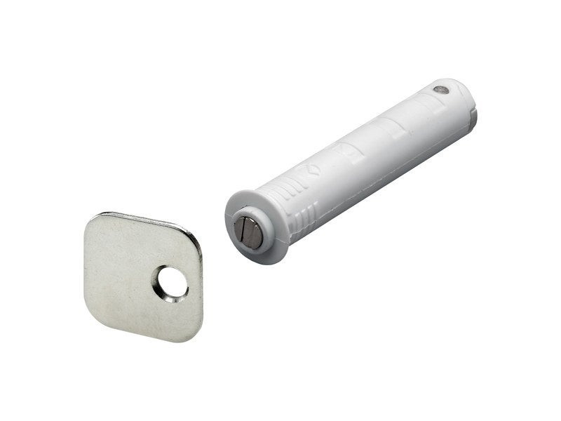 Lot de 2 aimants à pression plastique HETTICH, L.41 x Diam.10 mm