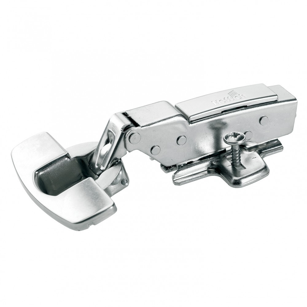Lot de 2 charnières invisibles à encastrer Ø mm, demi-recouvrement ouverture 1