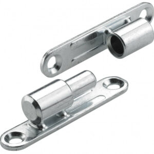 Lot de 2 paumelles acier pour meuble HETTICH, L.97 x l.70 mm x Diam.13 mm