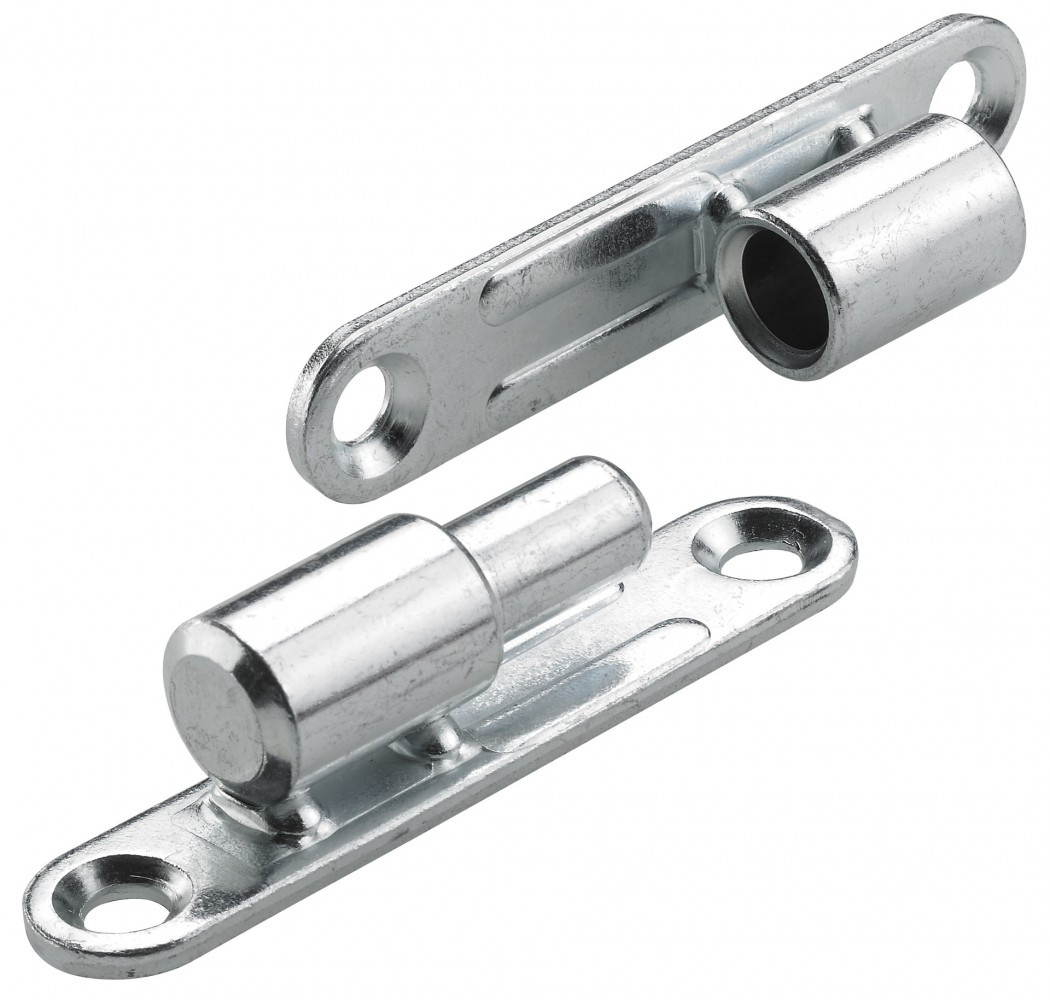 Lot de 2 paumelles acier pour meuble HETTICH, L.97 x l.70 mm x Diam.13 mm