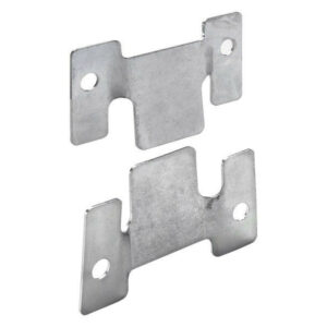 Lot de 2 raccords d'assemblage acier zingue HETTICH, l.100 mm