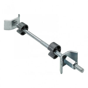 Lot de 2 raccords de plan de travail acier chromé HETTICH, l.150 mm