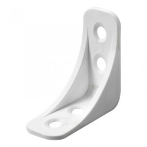 Lot de 25 équerres d' assemblage plastique brut HETTICH, l.40 mm