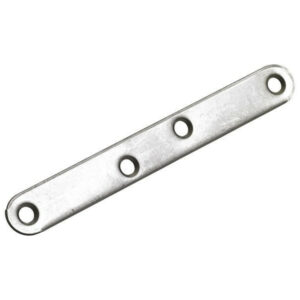 Patte d'assemblage inox mat HETTICH, L. 120 mm x l.15 mm x H.0.2 cm