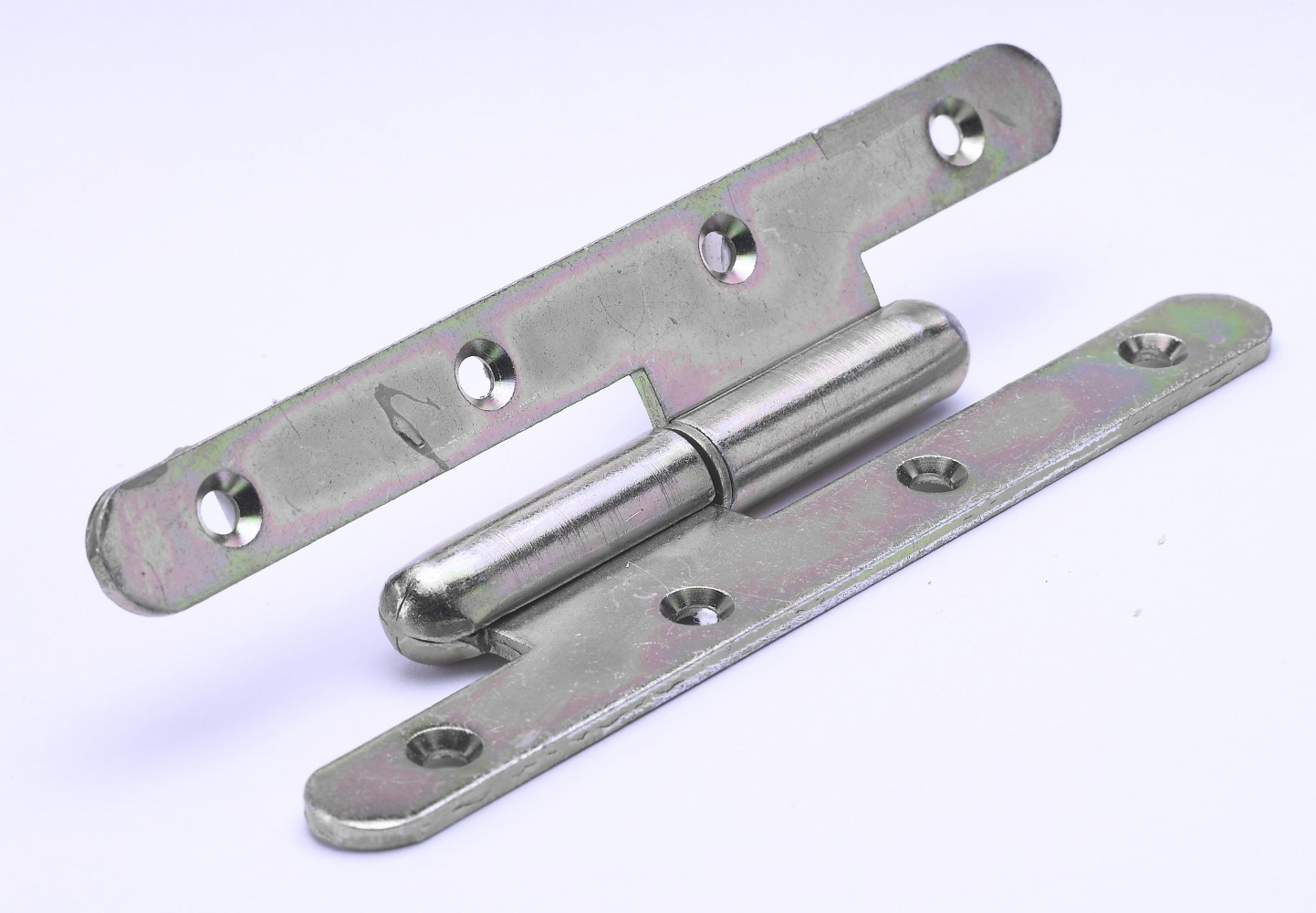 Paumelle inox pour meuble HETTICH, L.140 x l.55 mm