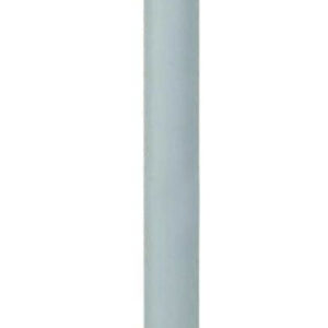 Pied de table basse cylindrique fixe acier époxy blanc, 70 cm