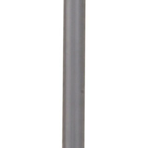 Pied de table basse cylindrique fixe acier mat gris, 70 cm
