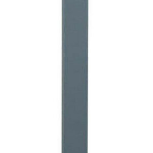 Pied de table carré fixe acier mat gris, 80 cm