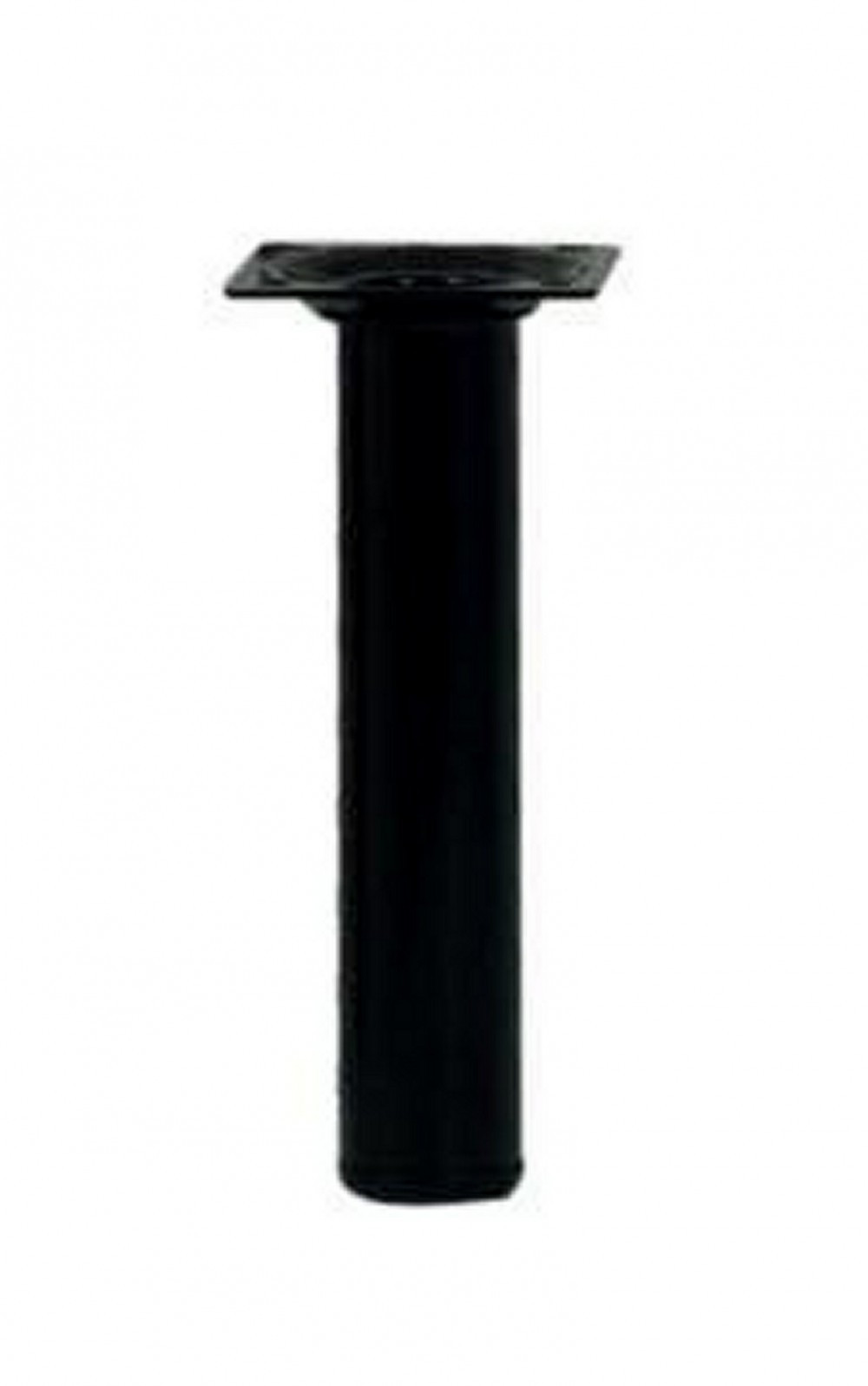 Pied meuble cylindrique HETTICH fixe acier époxy noir