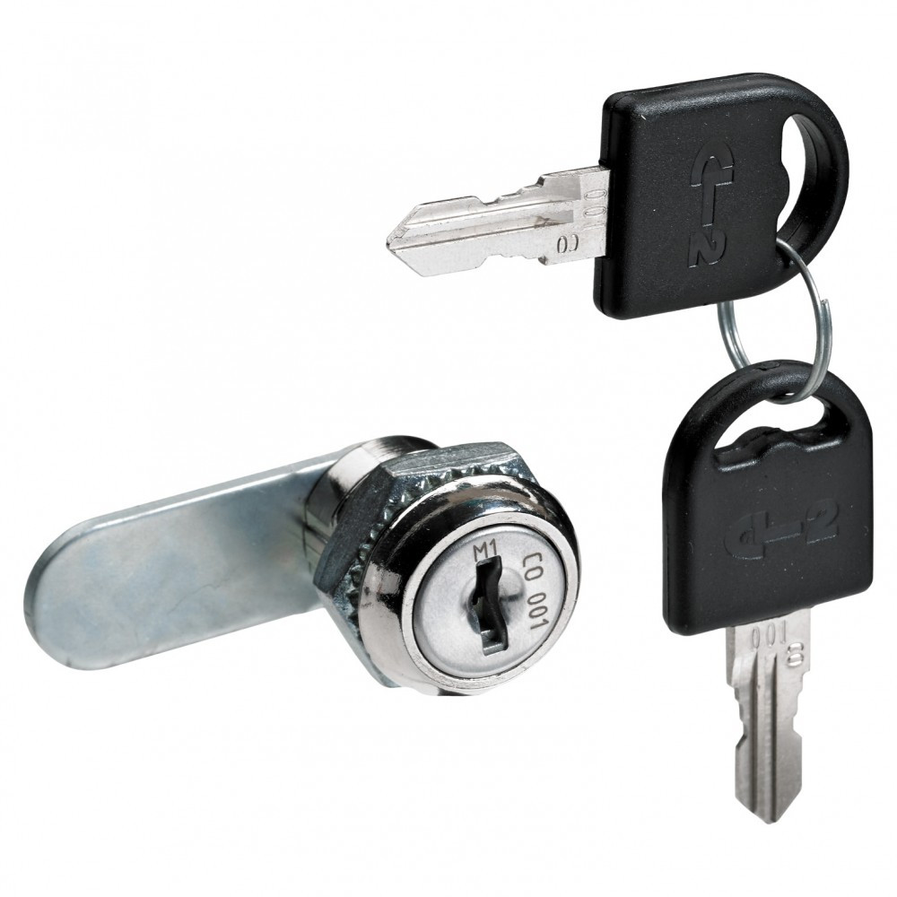 Serrure de meuble acier à encastrer HETTICH de 10 à 30 mm réversible