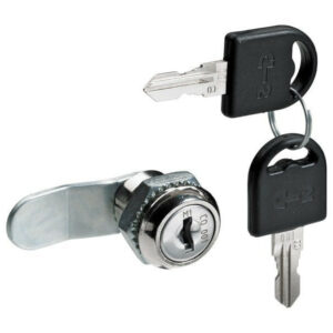 Serrure de meuble acier à encastrer HETTICH de 17 a 34 mm reversible