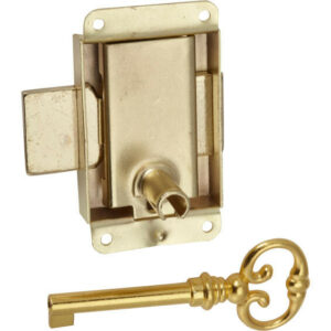 Serrure de meuble fer en applique HETTICH 20 mm réversible