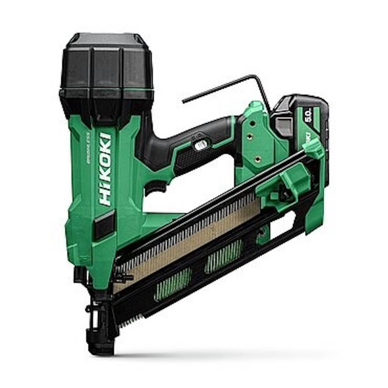 Cloueur - 90mm-18V-5Ah - Li-ion Brushless-Tête en D bande papier - Hitcase IV
