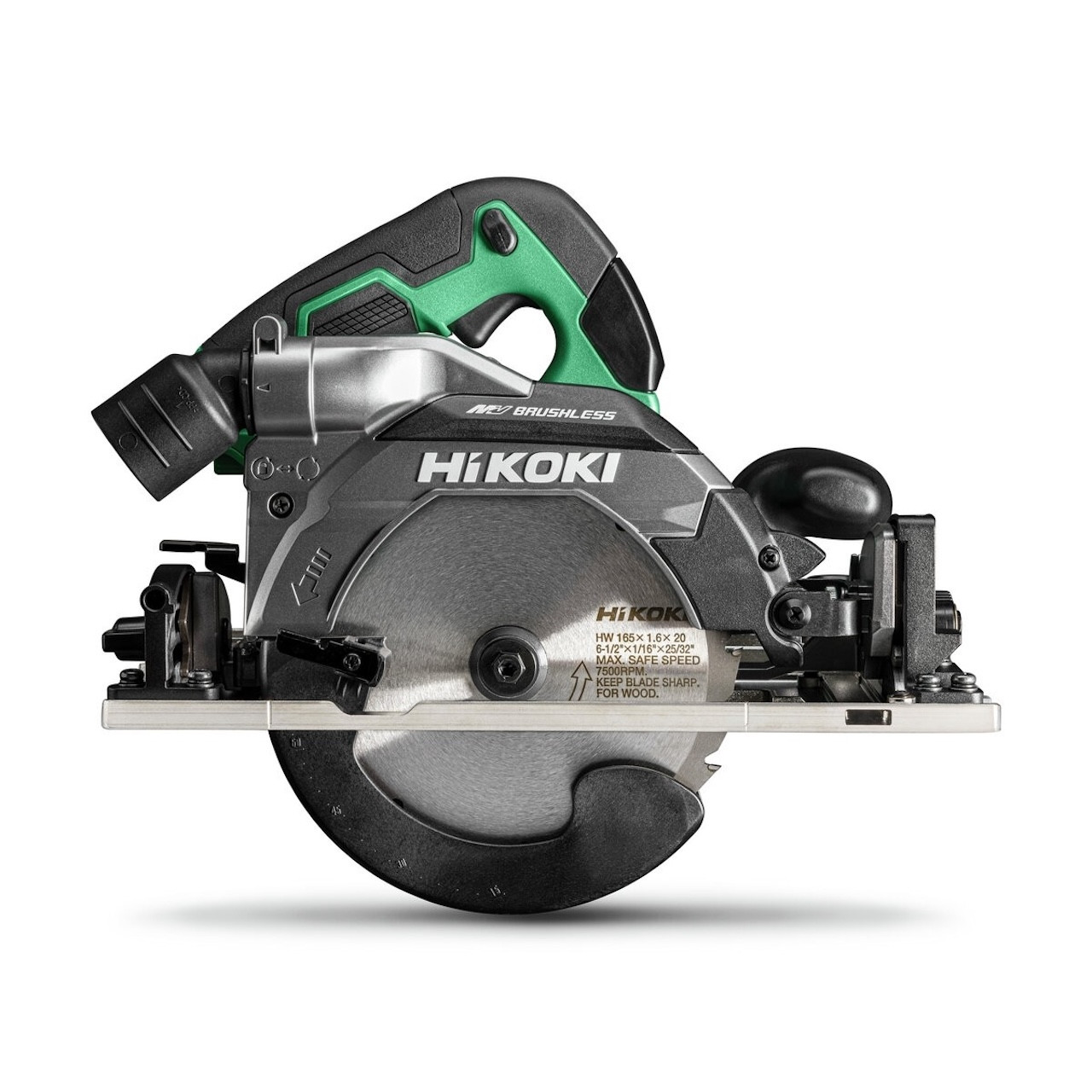 Scie circulaire - Ø165 capacité 66 - MultiVolt - 36V - Brushless semelle adaptrail solo HitCase