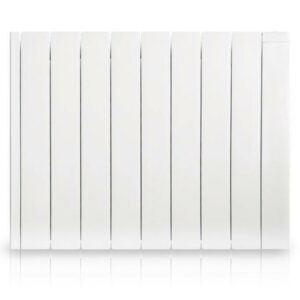 Radiateur électrique à inertie fluide 1500 W HJM Alanis horizontal blanc
