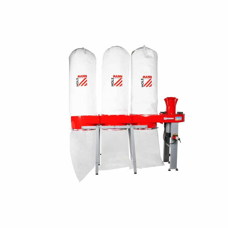 Aspirateur à copeaux de bois 3 x 160 L - 400 V - 3800 W