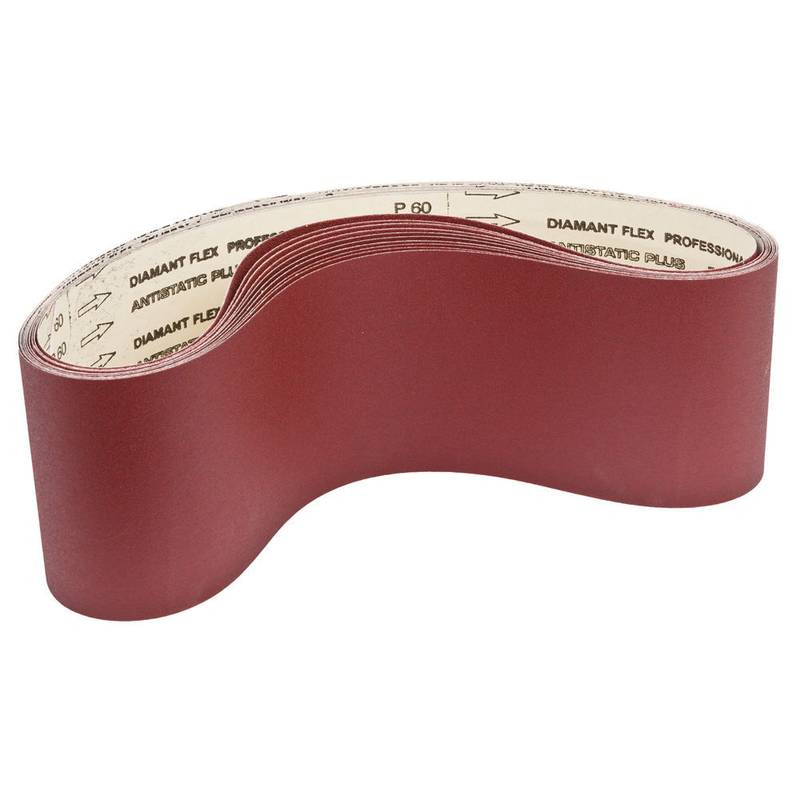 Assortiment de 10 bandes abrasives 750 x 25 mm - pour BT75