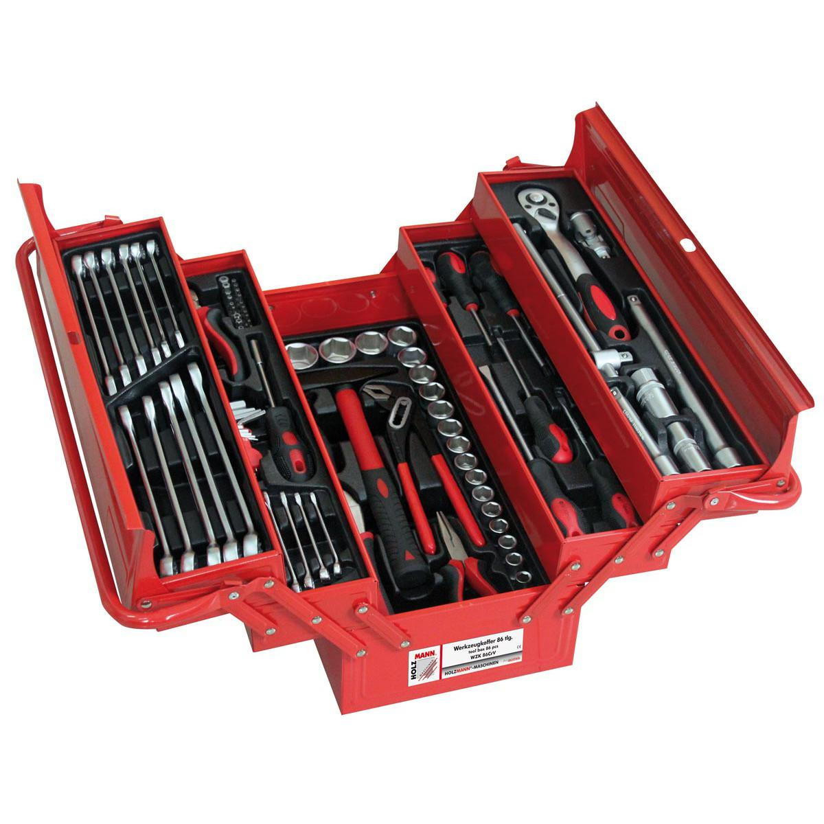 Caisse métallique avec 86 outils