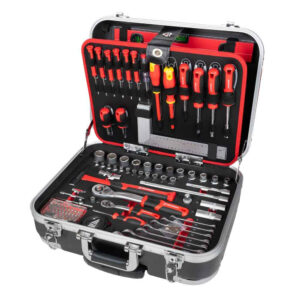 Coffret à outils trolley - WZK167PRO - 167 pièces - poignée télescopique