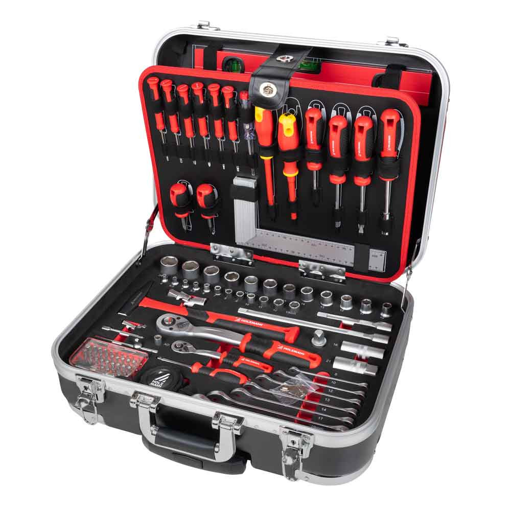 Coffret à outils trolley - WZK167PRO - 167 pièces - poignée télescopique