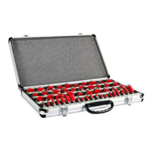 Coffret assortiment 50 mèches de défonceuse carbure Pro Q. 8 mm
