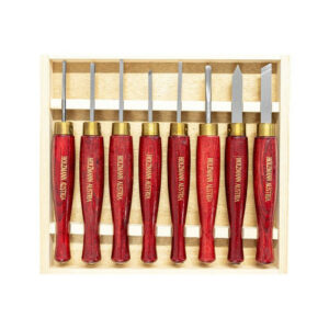 Coffret de 8 gouges courtes de tournage - L. 190 mm